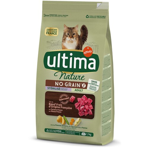  Ultima Nature No Grain Sterilised govedina - 1,1 kg Cene