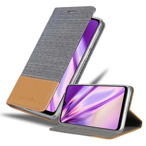 Cadorabo Ohi&scaron;je, združljiv s Xiaomi v svetlo sivi rjavi barvi - za&scaron;čitni pokrov z magnetnim zapiranjem, stoječo funkcijo in režo za kartico, (20566253) Cene