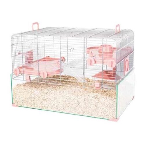 Zolux Panas Colour 60 - rodent cage - pink Slike