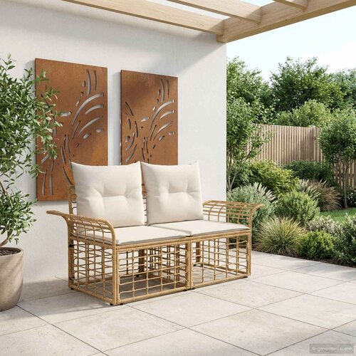  loveseat 2 pcs Prirodna i krema bijela poliratan Cijene