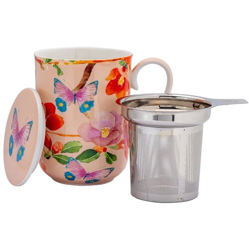 Maxwell williams Skodelica s cedilom - tisana Posey 340ml / Japonica Joy / porcelan, inox, (21317789) Slike