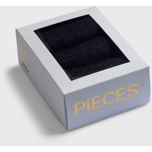 Pieces Čarape 'JOPI' srebrno siva / crna Cene