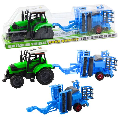  Large Agricultural Tractor Set Movable Disc Harrow Cene