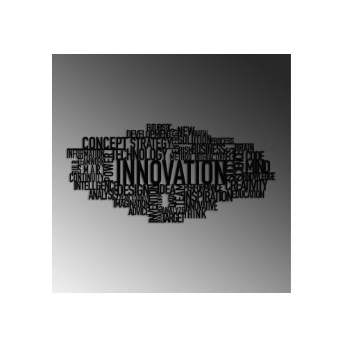 Wallity Zidna dekoracija Innovation, 86x41cm, Crna Slike