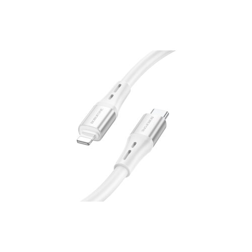  USB kabal BOROFONE BX88 Solid PD silicone charging data cable 1m, 20W for iPhone/lightning white Cijene
