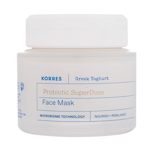 Korres Greek Yoghurt Probiotic SuperDose Face Mask hidratantna i hranjiva maska ​​za lice 100 ml za ženske Cijene