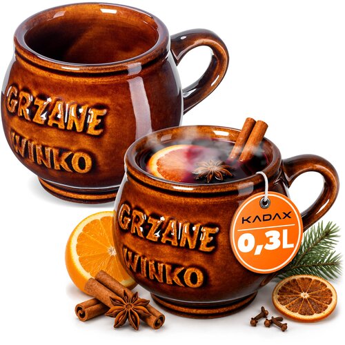 KADAX Vrčki za kuhano vino 300 ml z ročajem, komplet 2 keramičnih vrčkov, (5000351670) Cene