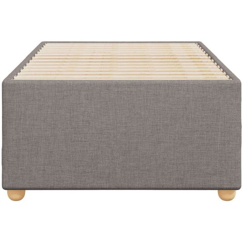  Okvir za krevet smeđesivi 100x200 cm od tkanine Slike