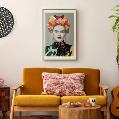  Plakat - Majestic Frida 60x90 Zlatni okvir s margom Slike