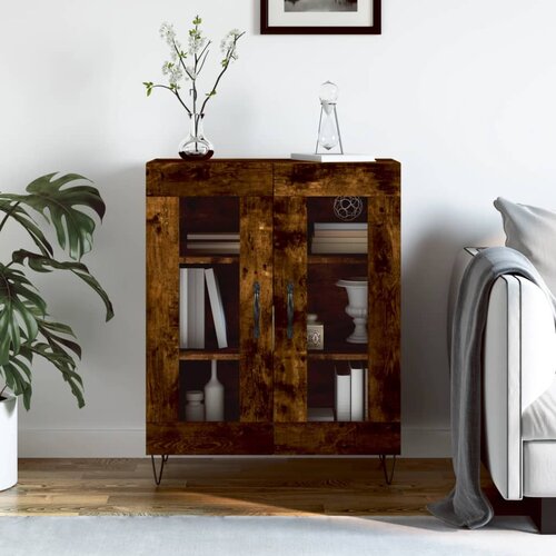  Komoda boja dimljenog hrasta 69,5x34x90 cm konstruirano drvo Cijene