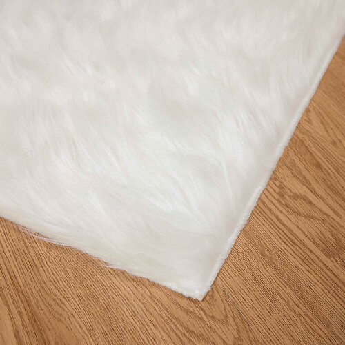  Tepih od umjetne ovčje kože TAFALLA Bijela 80 x 150 cm Slike