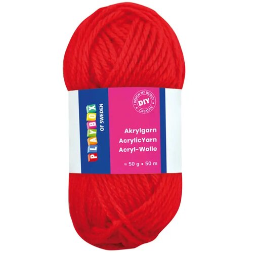 Playbox Akrilna pređa 50g crvena Cene