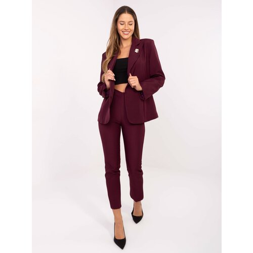 RUE PARIS Blazer-IT-MA-FL8391.87-burgundy Cene
