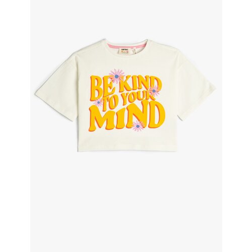 Koton T-Shirt - Ecru Slike