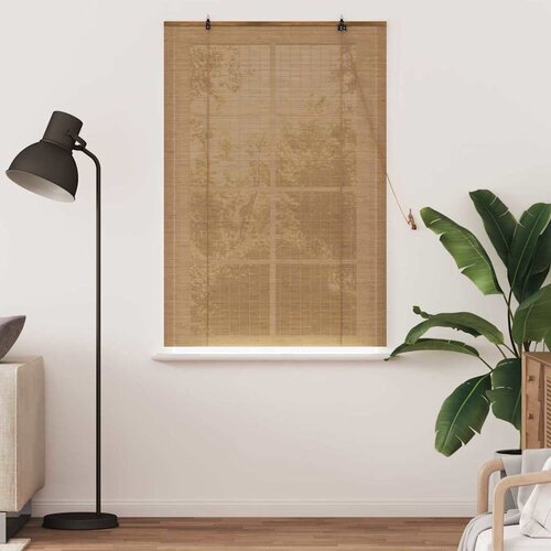 Rolo zavjesa Smeđa 110 x 160 cm Bambus Slike