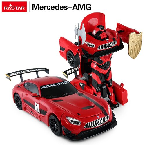  Avto/Robot 2v1 R/C 1:14 Mercedes-AMG GT3 Rdeča RASTAR Cene