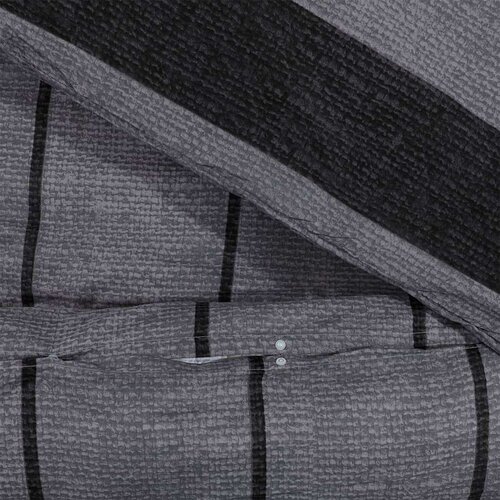 vidaXL Posteljnina temno sivo 240x220 cm bombaž Cene