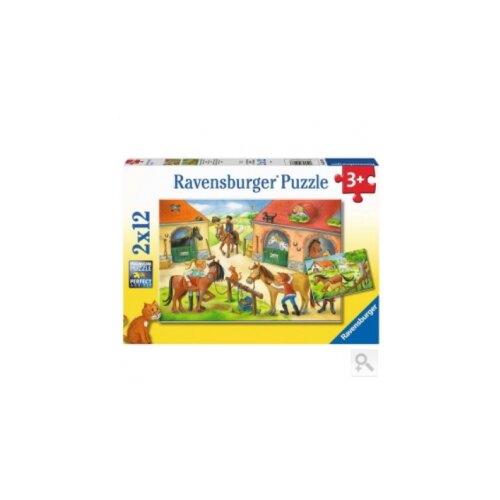 Ravensburger puzzle (slagalice) - Odmor na ergeli RA05178 Slike
