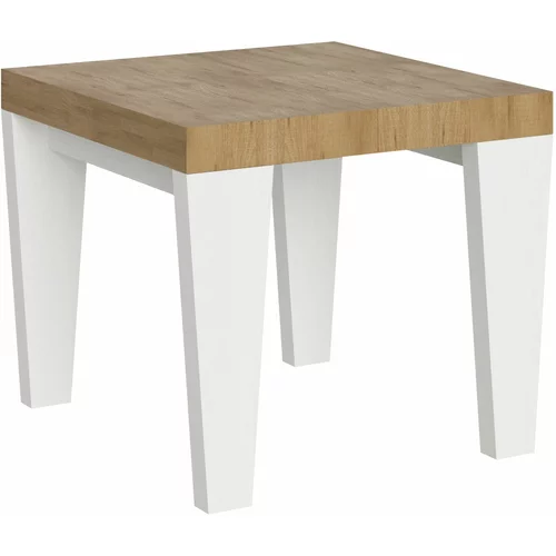 Itamoby   Spimbo Mix (90x90/246 cm) - hrast, barva nog: bela - raztegljiva jedilna miza, (20843008)