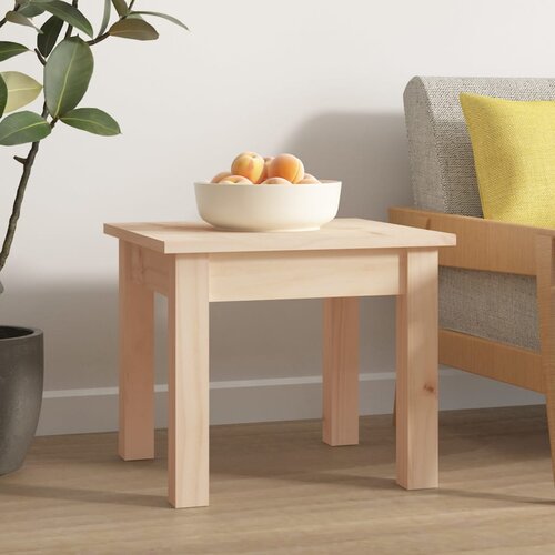 VidaXL stolić za kavu 35 x 35 x 30 cm od masivne borovine Slike