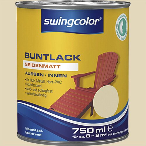 SWINGCOLOR Barvni lak (svilenkasto mat, barva: slonova kost, 750 ml) Cene