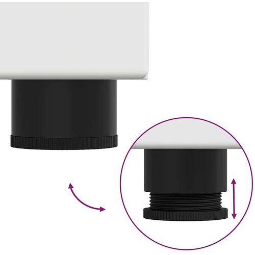 vidaXL Ormarić za umivaonik Visoko sjajno bijela 60 x 34 x 63 cm Cene