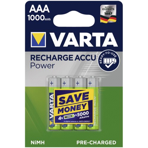 Varta 10x4 Rechargeable Accu NiMh 1000 mAh Micro Slike