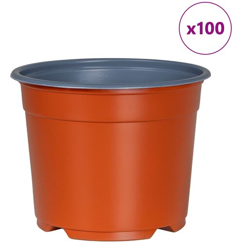  Okrugla saksija za cveće 100 pcs Terakota &amp;Oslash; 10 x 8 cm Plastika Slike