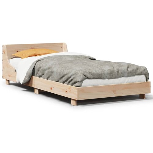 VidaXL Okvir kreveta bez madraca 75 x 190 cm od masivne borovine Slike