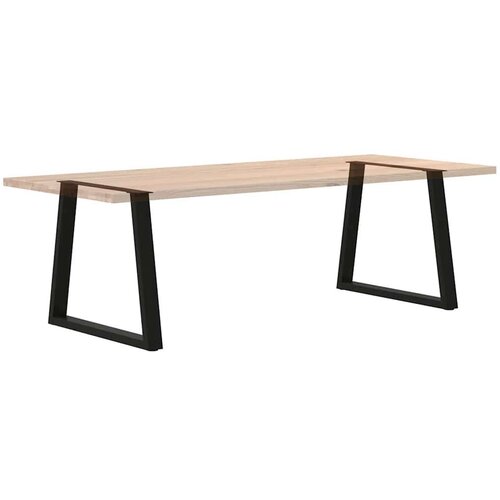 VidaXL Noge za blagovaonski stol V-oblika 2 kom crne 70x(72-73,3) cm Slike