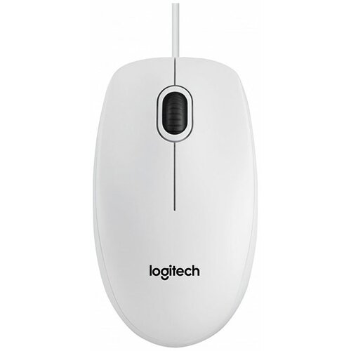 Logitech Mi&scaron;ka B100, žična, bela Cene