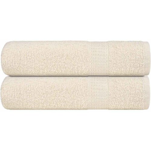vidaXL Ručnici za kupanje FROGN 2 kom. Krem 100x150 cm 360 g/m² - Krema 100 x 150 cm 2 Cene