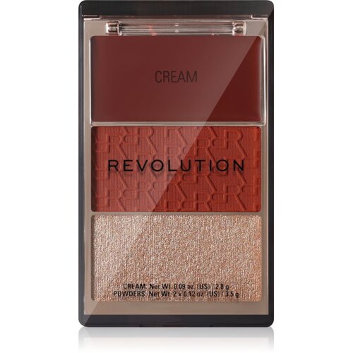 Revolution Blush Icon Palette paleta rdečil odtenek Teddy Nude 9.8 g Slike