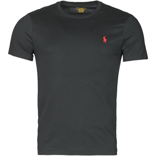 Polo Ralph Lauren t-shirt ajuste col rond en coton logo pony player crna Cijene
