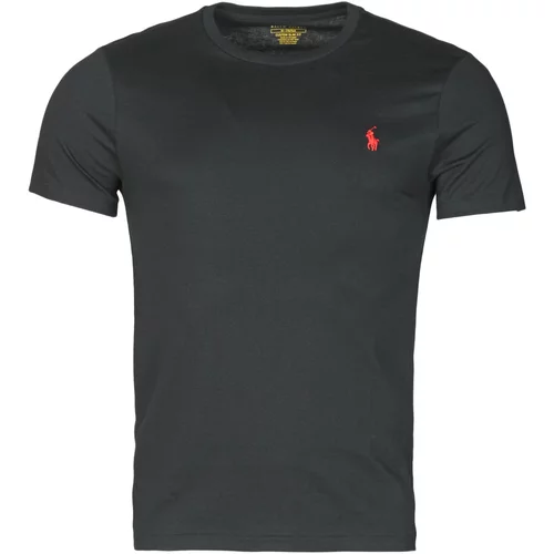 Polo Ralph Lauren t-shirt ajuste col rond en coton logo pony player crna