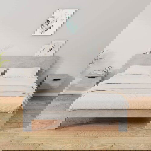 VidaXL zidni noćni ormarići 2 kom siva boja betona 34 x 30 x 20 cm Slike