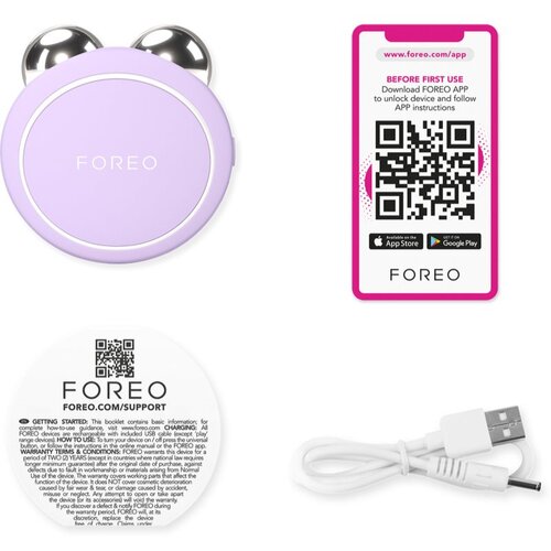 Foreo BEAR&amp;trade; 2 go mikrotokovna naprava za čvrstej&amp;scaron;i obraz za obraz Lavender 1 kos Slike