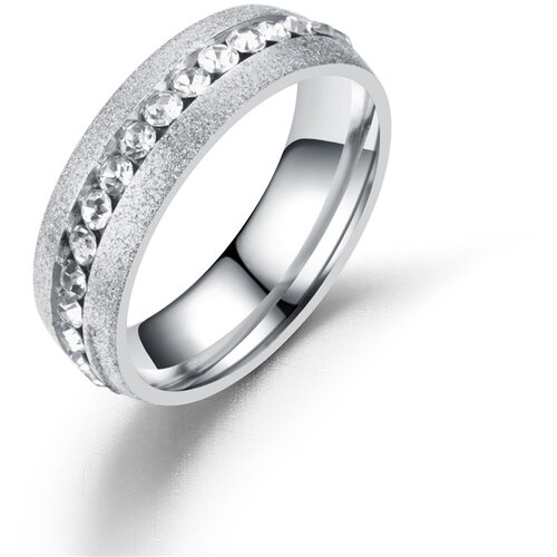 INF Eleganten prstan Titan jeklo Silver, (21238030) Slike