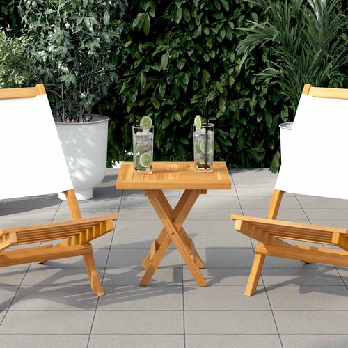  Četvrtasta stolna ploča 40 x 40 x 2,5 cm od masivne tikovine Cijene
