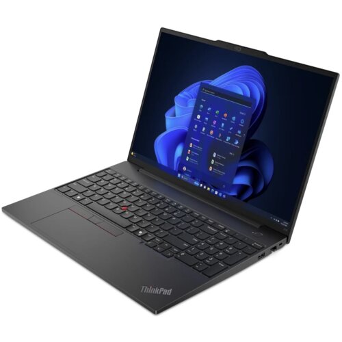 Lenovo ThinkPad E16 G2/DOS/16&amp;quot; WUXGA/U7-155H/16GB/1TB SSD/FPR/backlit SRB/crna laptop Slike