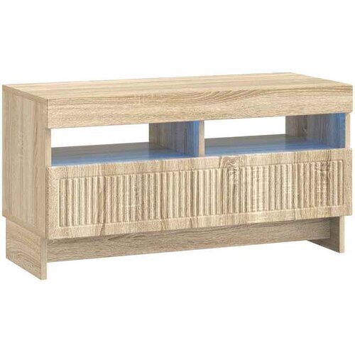vidaXL LED TV kabinet ALKMAAR 81 x 35 x 43 cm Hrast sonoma - Hrast sonoma Cene