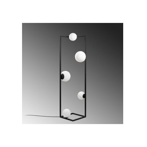 Opviq Podna Lampa Corner 13775, 35 x 35 x 157 cm, 5 S (2xE27 i 3xE14), 250 cm Kabel, Crna Slike