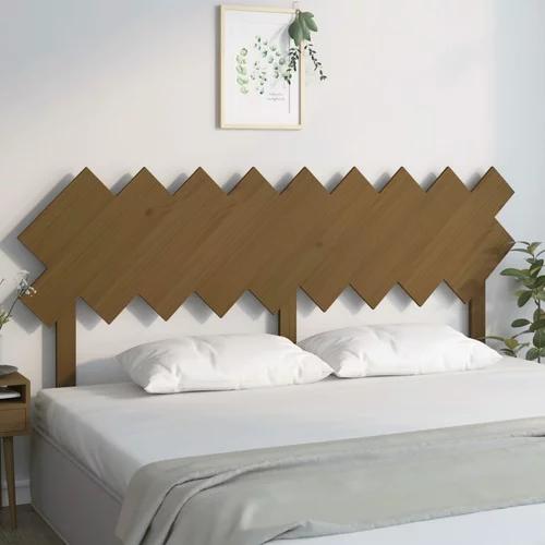  Uzglavlje za krevet boja meda 178x3x80,5 cm masivna borovina
