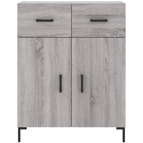  Visoka komoda siva sonome 69,5x34x180 cm od konstruiranog drva Slike