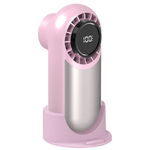 INF Polnilni prenosni ročni namizni ventilator &mdash; 3600mAh, 3-stopnje, hlajenje z ledenim obkladkom, indikator stanja baterije Roza, (5000286640) Cene