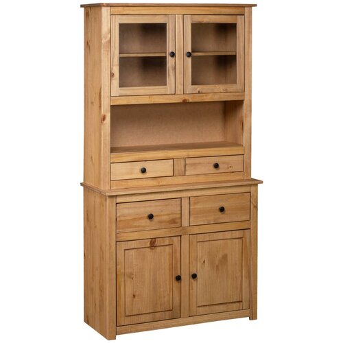Panama Visoka omara 93x40,5x180 cm trdna borovina Range Slike