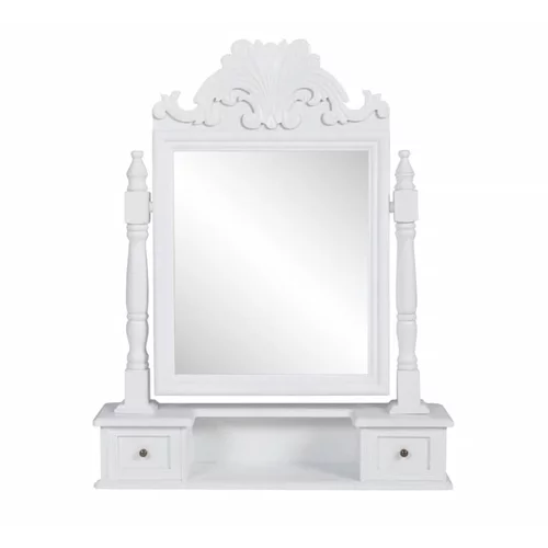 vidaXL Toaletna miza s pravokotnim vrtljivim ogledalom mediapan, (20619920)