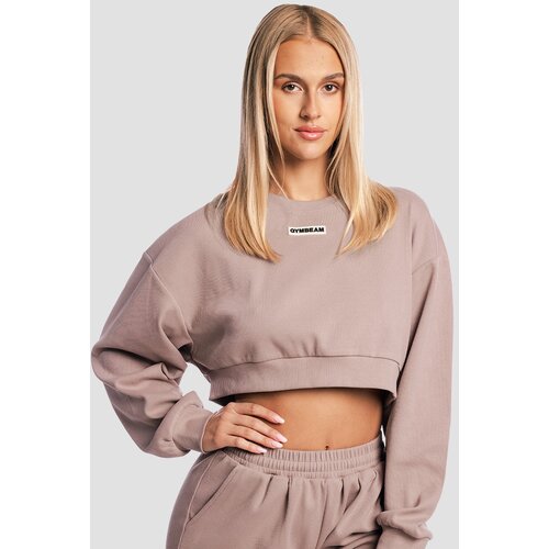 GymBeam Women&amp;lsquo;s Aura Cropped Sweatshirt Roux Slike