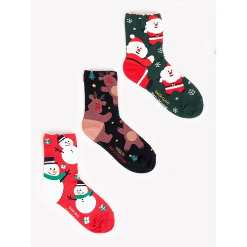 Yoclub Kids's Children's Christmas 3Pack Socks SKA-X011U-AA00 Slike