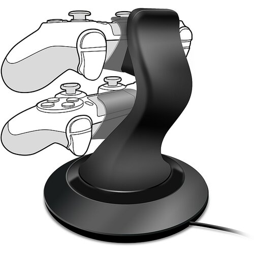 Speedlink TWINDOCK punjač za dva PS4 game pad-a, black, SL-4511-BK Slike